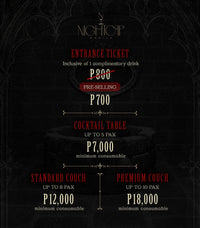 Hotel Nightcap - Premium Couch (with ticket for 10 guests)