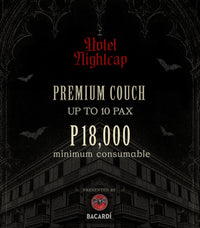Hotel Nightcap - Premium Couch (with ticket for 10 guests)